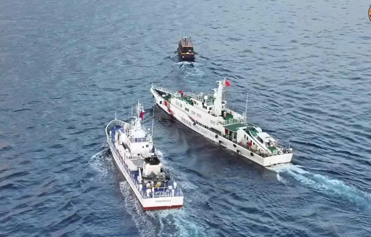 Close Call at Sea: Vessel's Near Collision with PCG Ship During Ayungin Shoal Resupply Mission