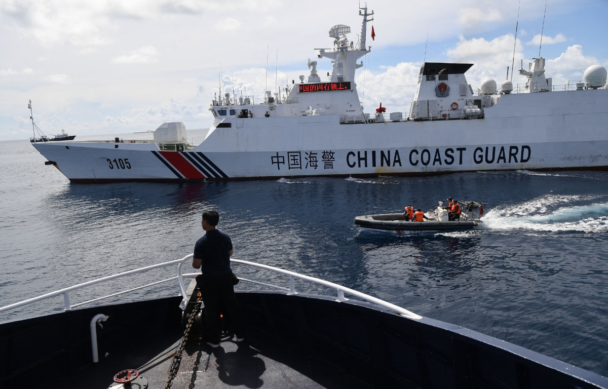 Philippine Coast Guard Removes Fishing Barrier 'Installed by China' in Disputed Shoal