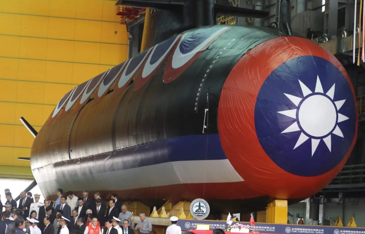 Taiwan Launches Its First Domestically-Made Submarine