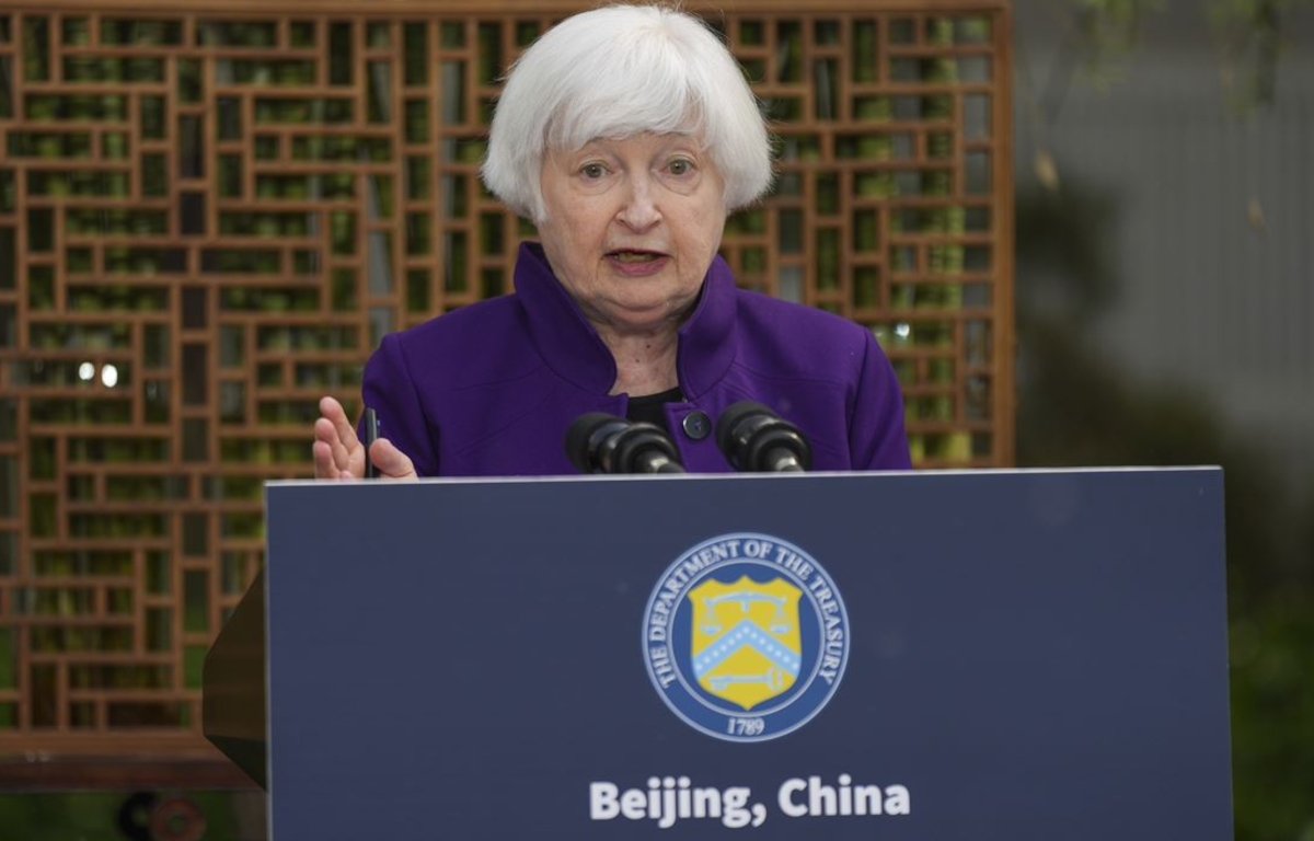 Yellen Highlights U.S. Intent to Emphasize the Need for China's Policy Shift