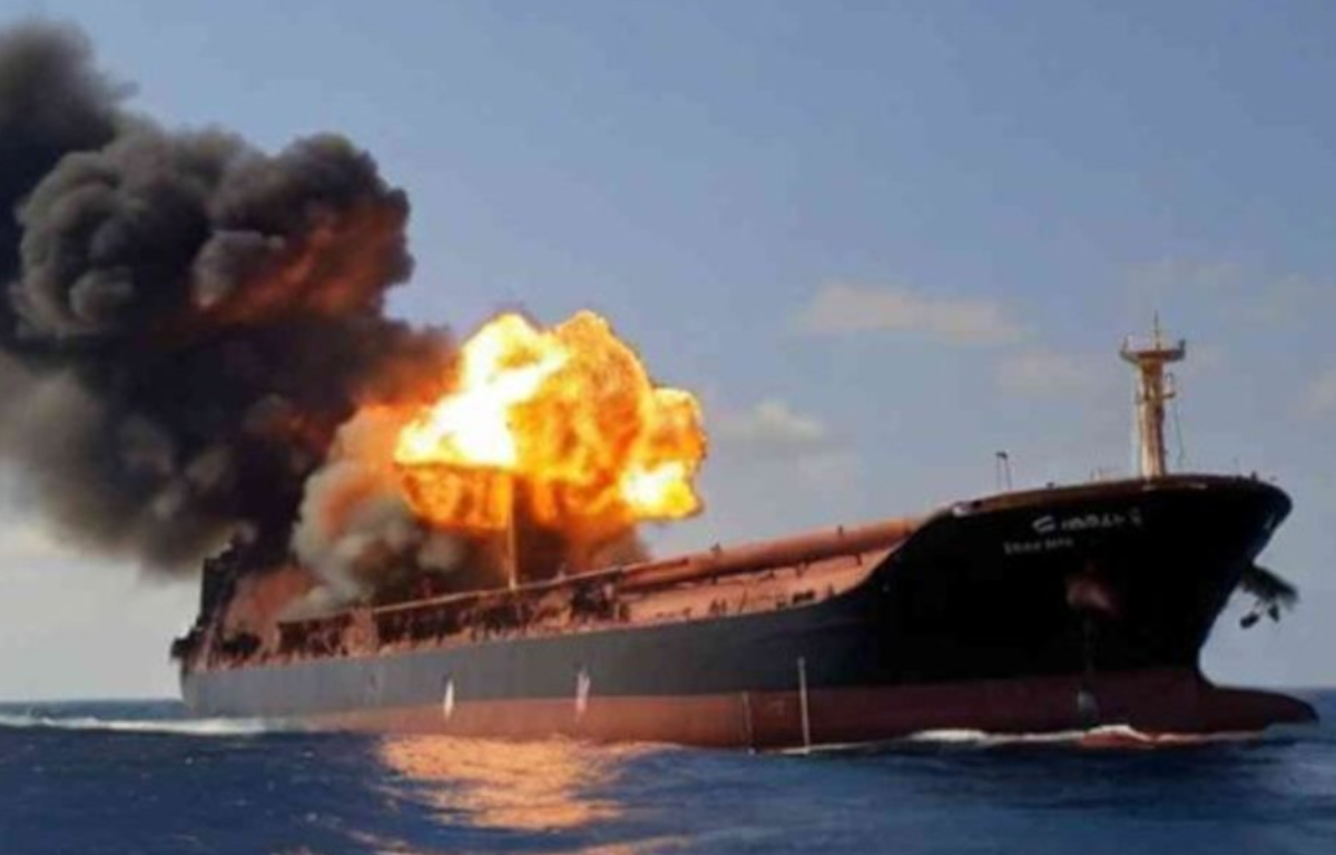 Chinese-Owned Tanker Hit by Houthi Missiles in Red Sea